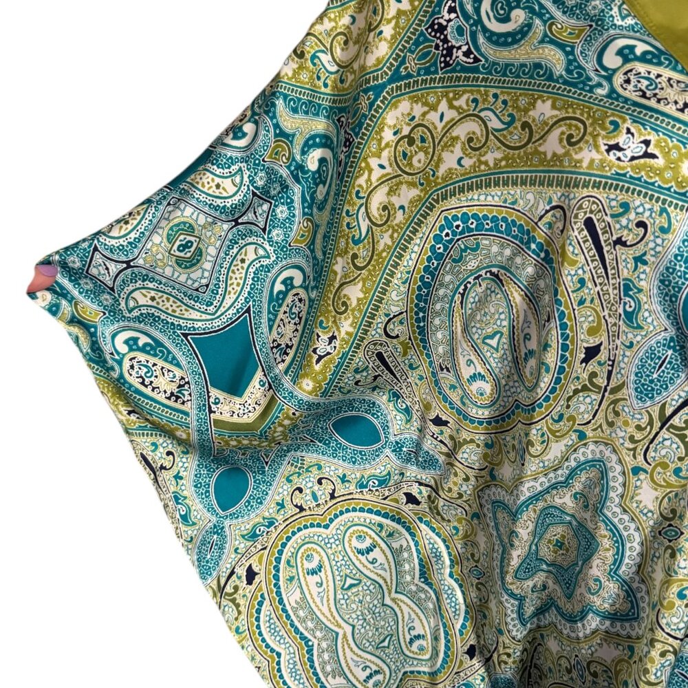 JONES NY SPRING/SUMMER GORGEOUS PRINT w/SLEEVE DETAIL TOP MEDIUM #C - Picture 3 of 8